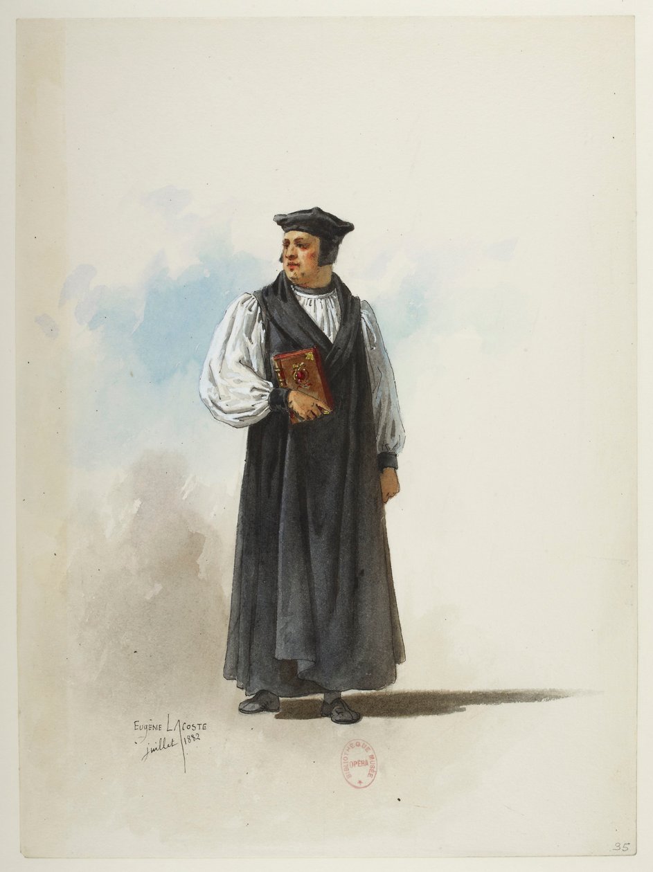 Saint-Saëns - Henrique VIII - Modelos de fantasias - Lacoste - 35. Traje de Eugene Lacoste