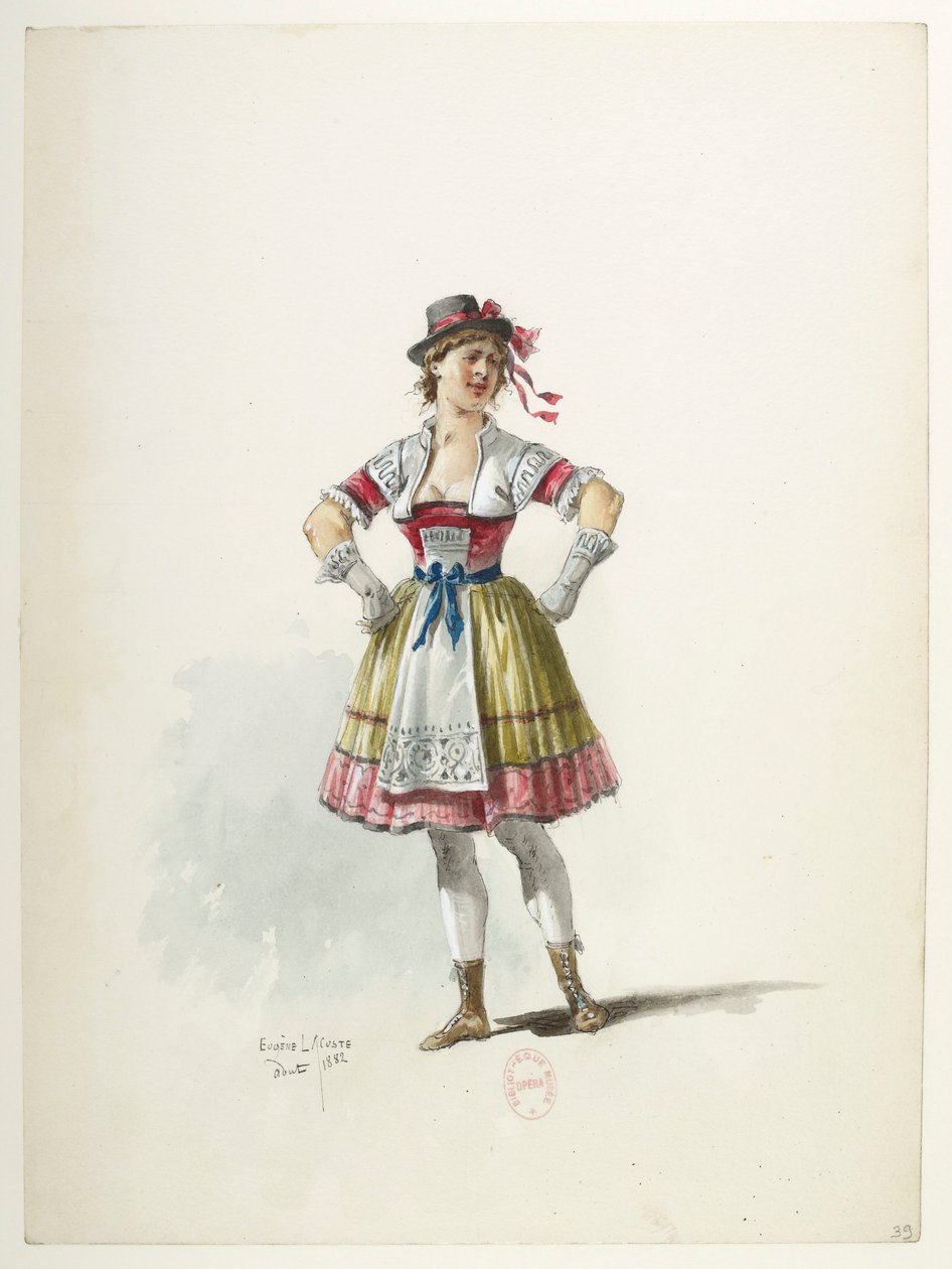 Saint-Saëns - Henrique VIII - Modelos de fantasias - Lacoste - 39. Traje de Eugene Lacoste