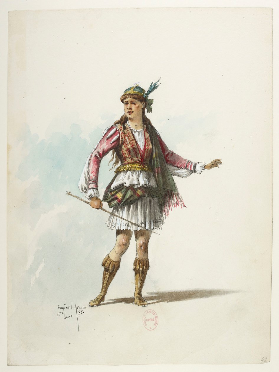 Saint-Saëns - Henrique VIII - Modelos de fantasias - Lacoste - 42. Traje de Eugene Lacoste