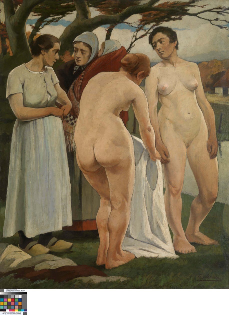 Mulheres a tomar banho de Eugene Laermans