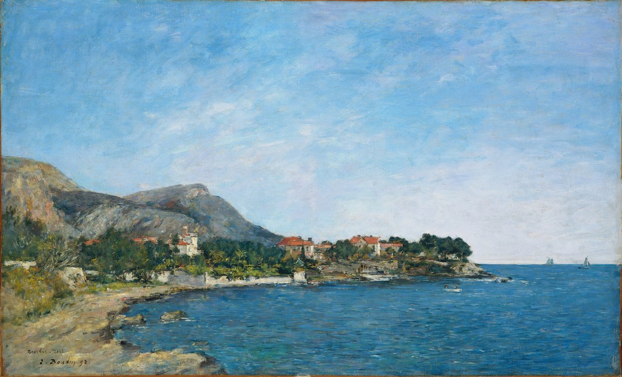Beaulieu: A baía de Fourmis de Eugene Louis Boudin