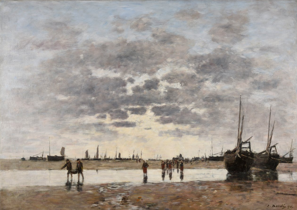 Berck: o regresso dos barcos de Eugene Louis Boudin