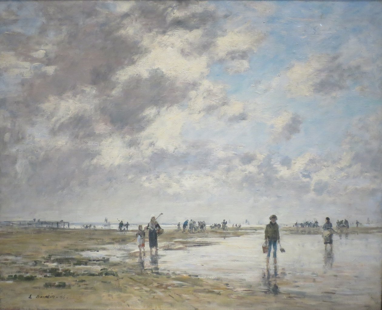 Maré baixa, Berck de Eugene Louis Boudin