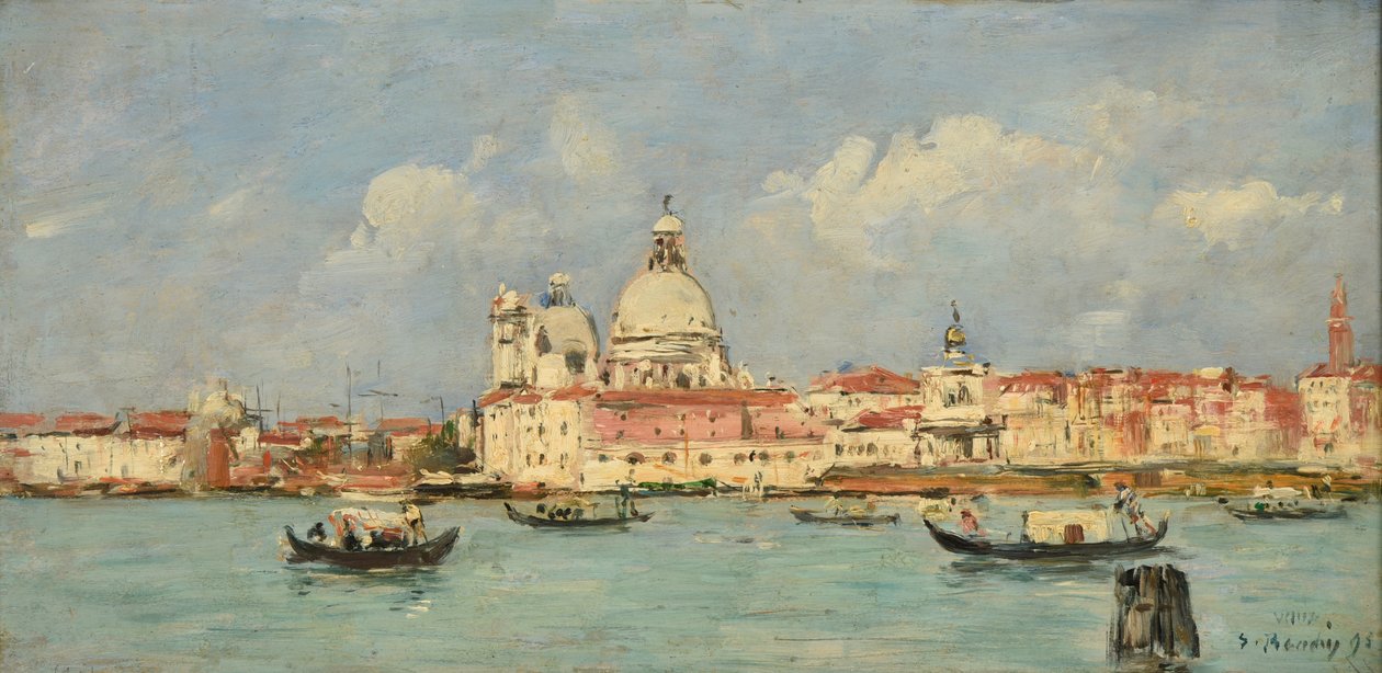 Veneza. Alfândega e Notre-Dame-de-la-Salute de Eugene Louis Boudin