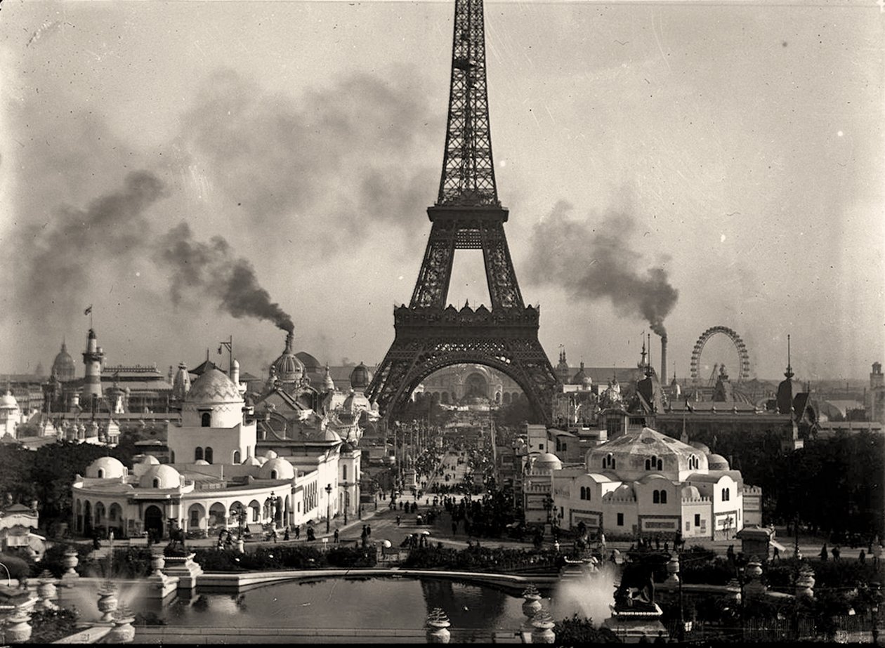 Vista da exposição universal, Paris. 1900 de Eugène Trutat