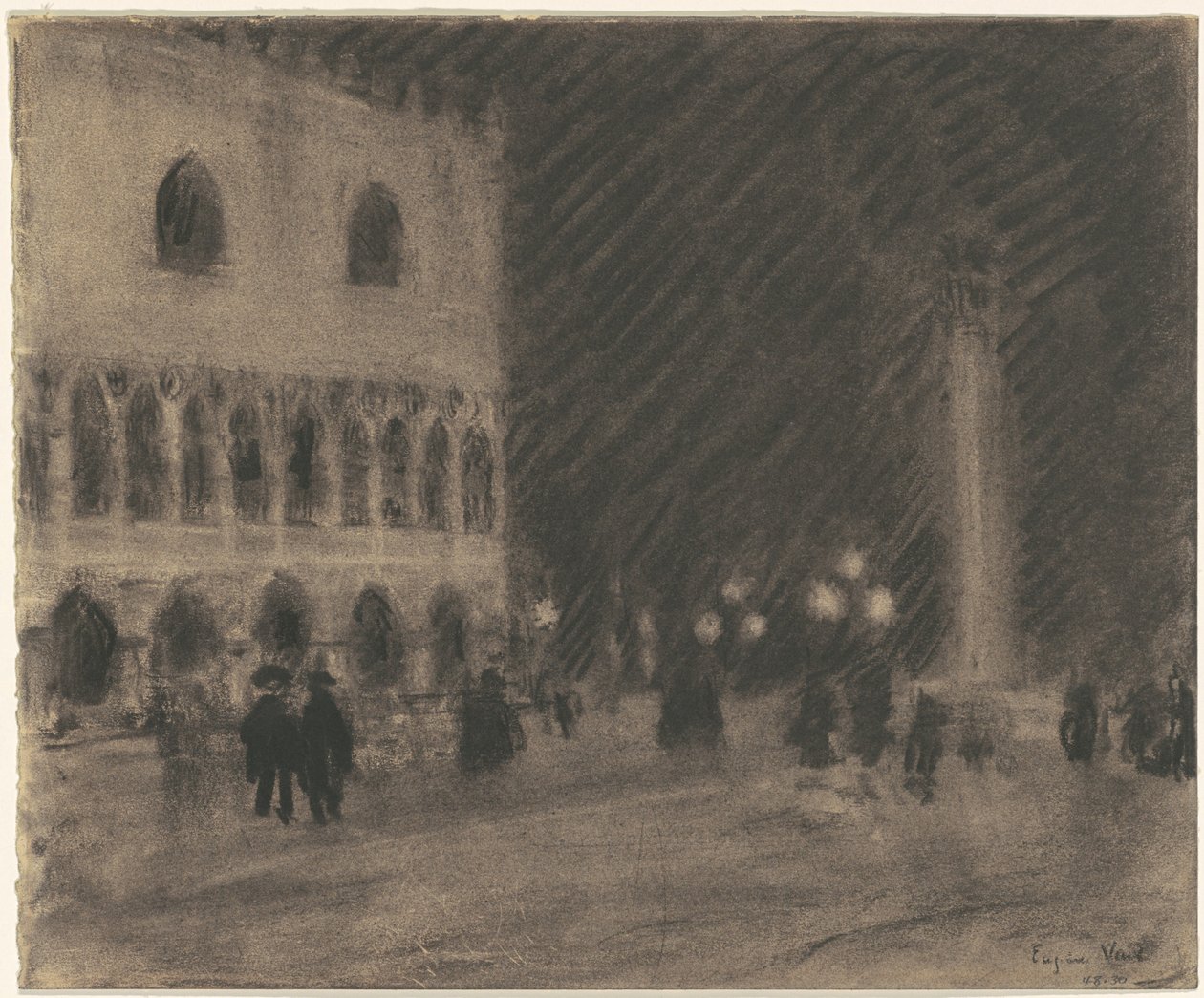 A Piazzetta, Veneza de Eugène Vail