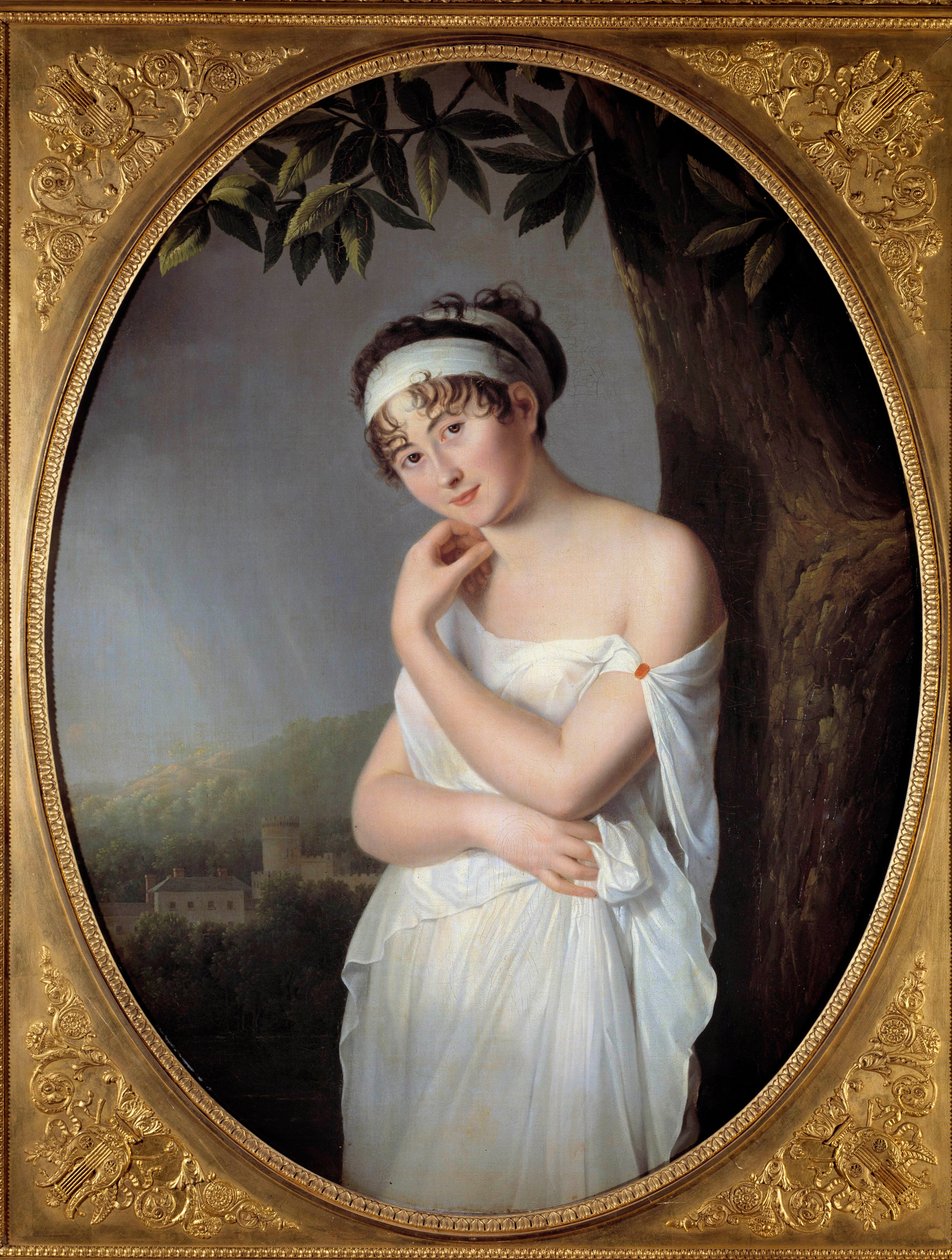 Retrato de Madame Juliette Recamier (1777-1849), nee Jeanne-Francoise Bernard Pintura de Eulalie Morin (1765-1837) 1799. dim. 1,15x0,87 m. de Eulalie Morin