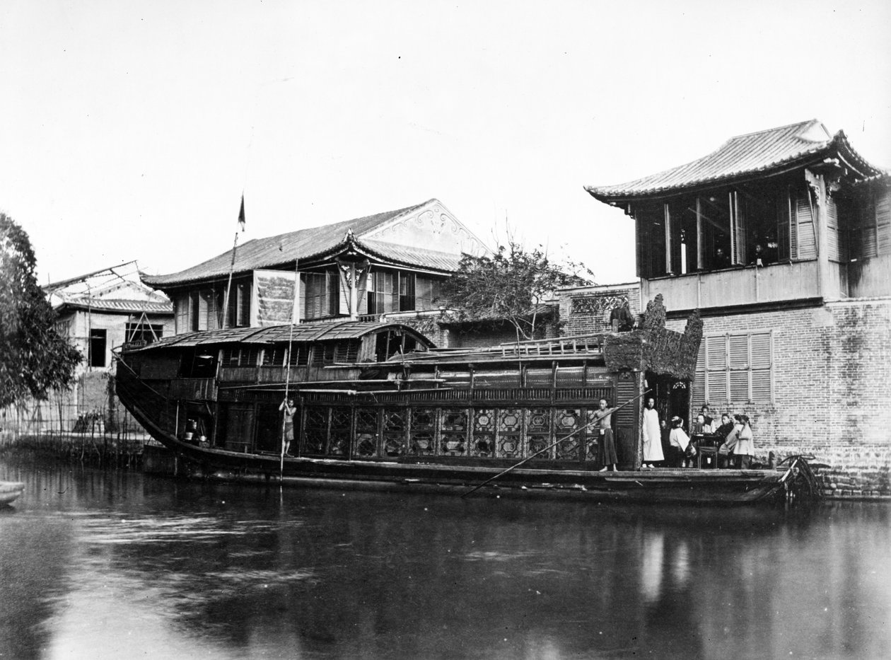 Barco da flor, cantão, c.1880s de European Photographer