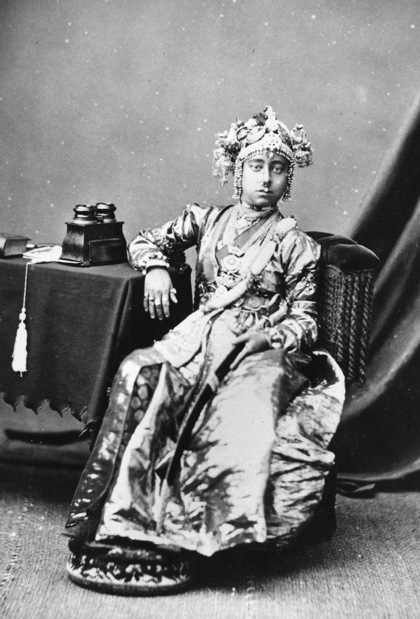 Princesa de Tanjore, 1877 de European Photographer