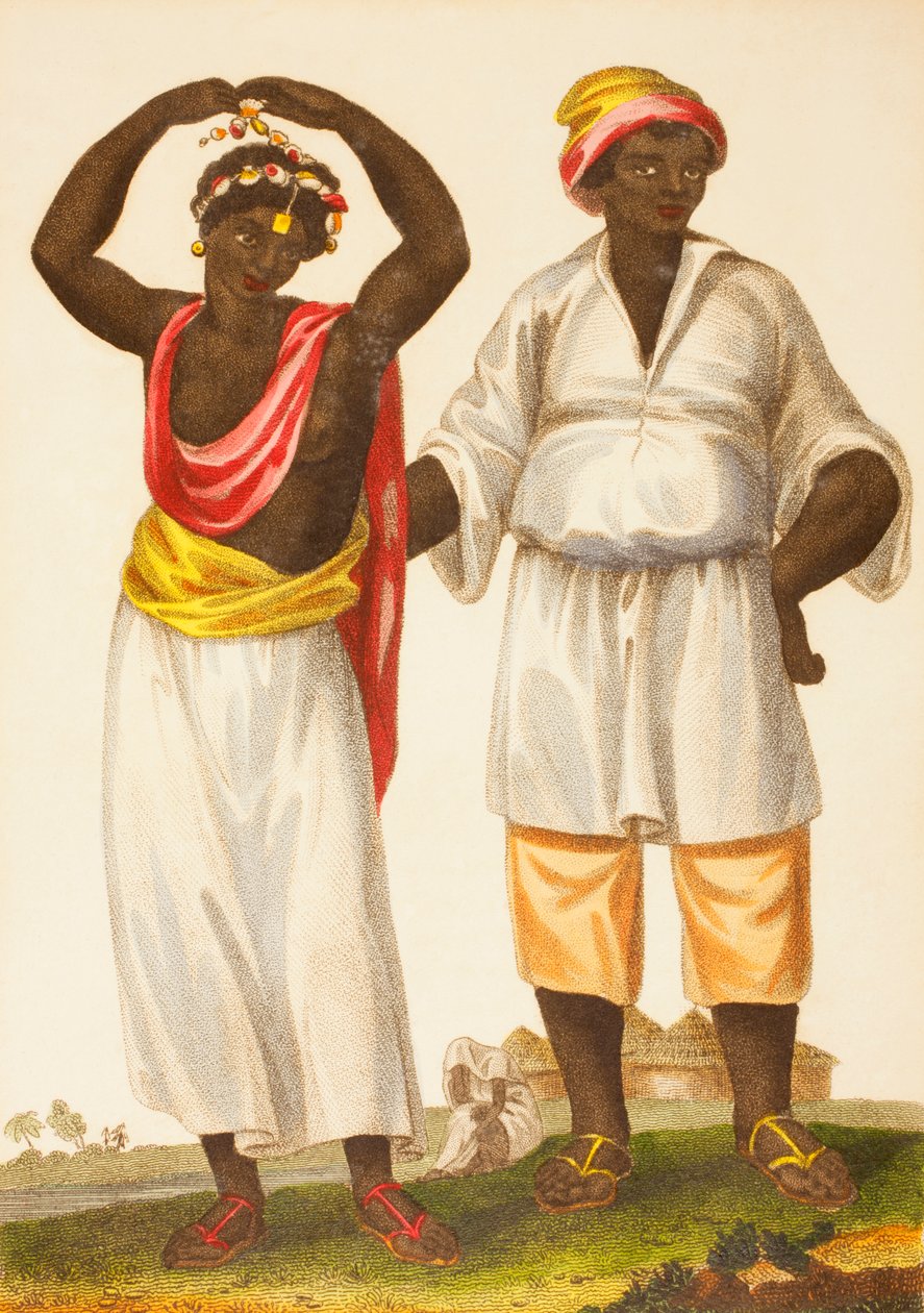 Mandinka casal da África Ocidental de European School