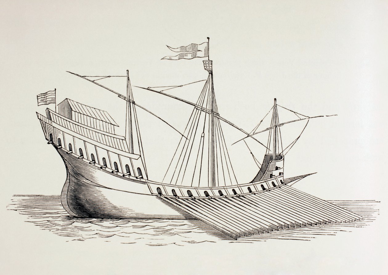 Galera do século XVI, c.1880 de European School