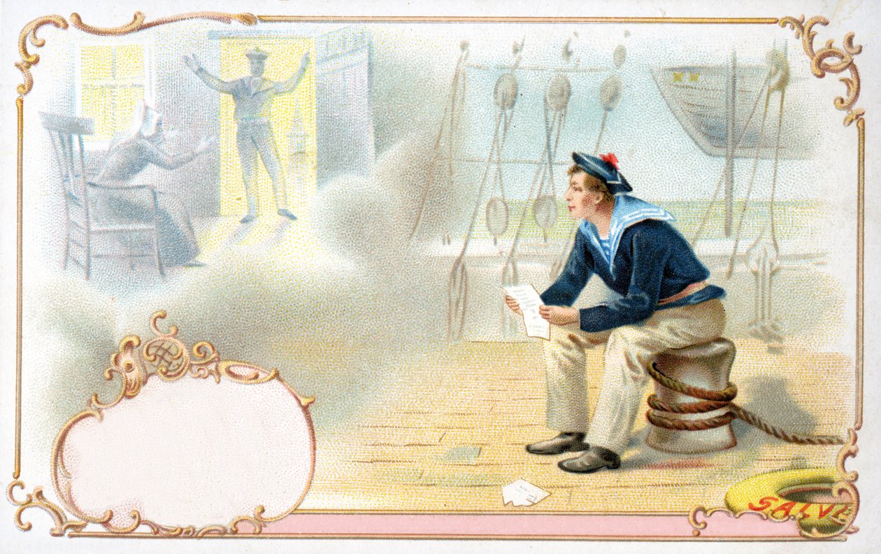 The Sailors Daydreams, 1900 de European School