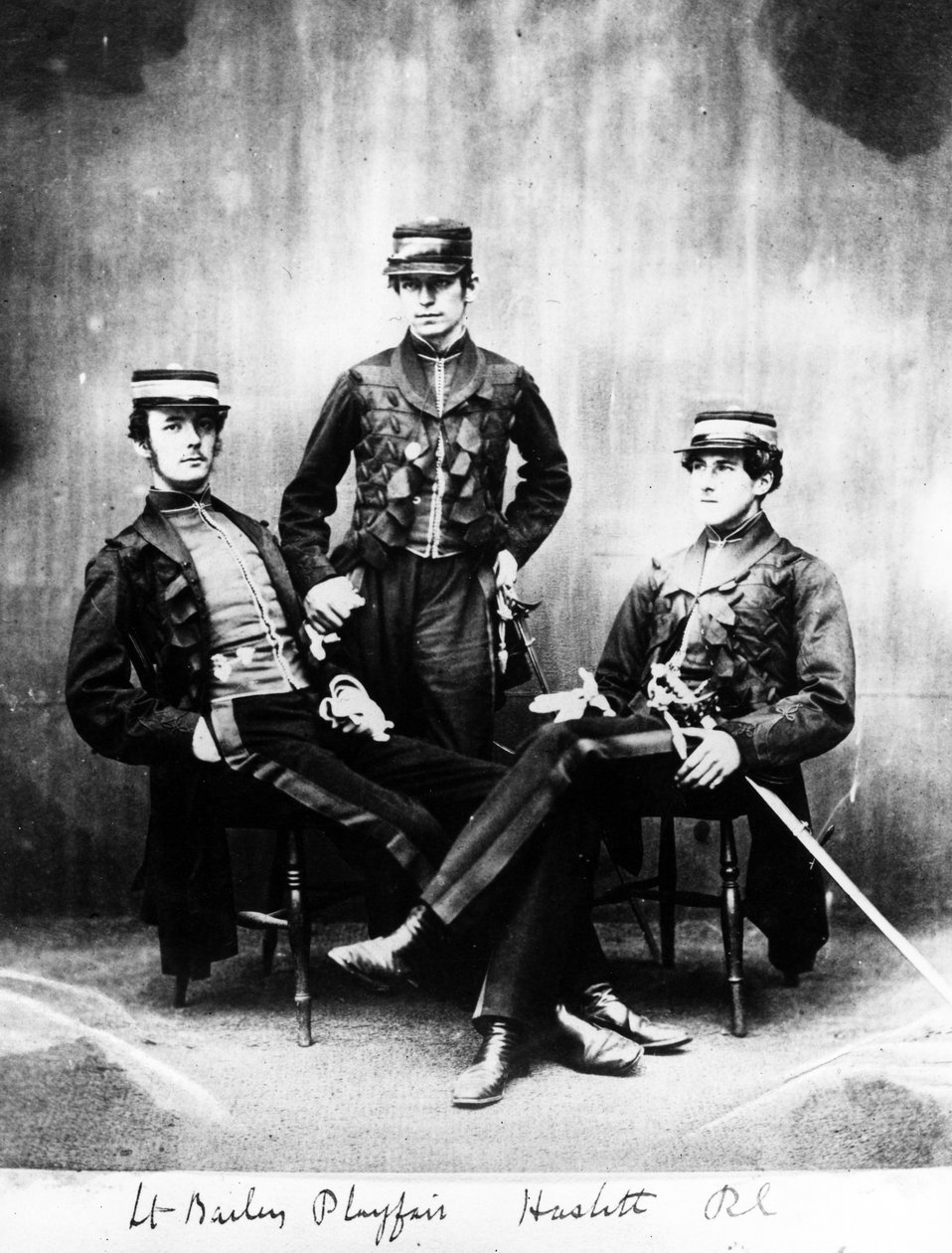 Tenentes Bailey, Playfair e Haslitt, c.1860 de European Photographer