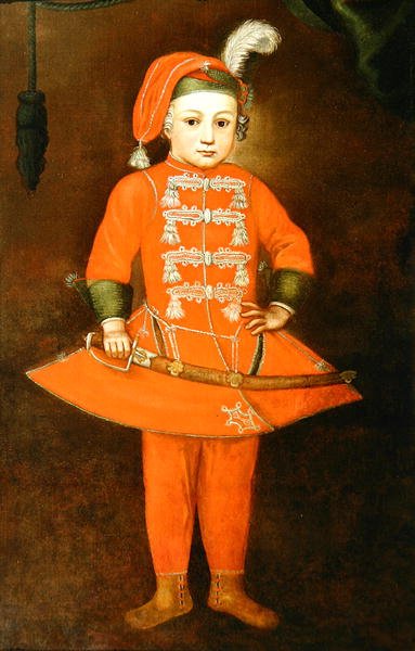 Um Jovem Espadachim (óleo sobre tela) de European School