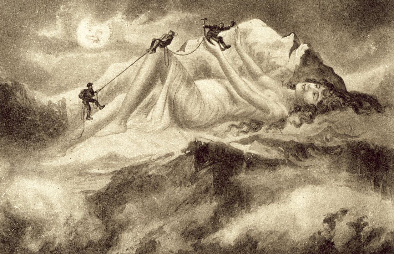 Alpinismo (litografia) de European School