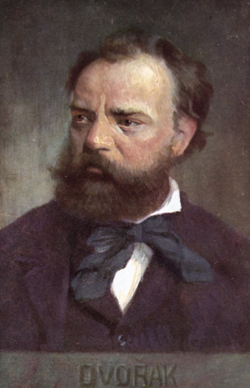 Antonin Dvorak, compositor checo (litografia a cores) de European School