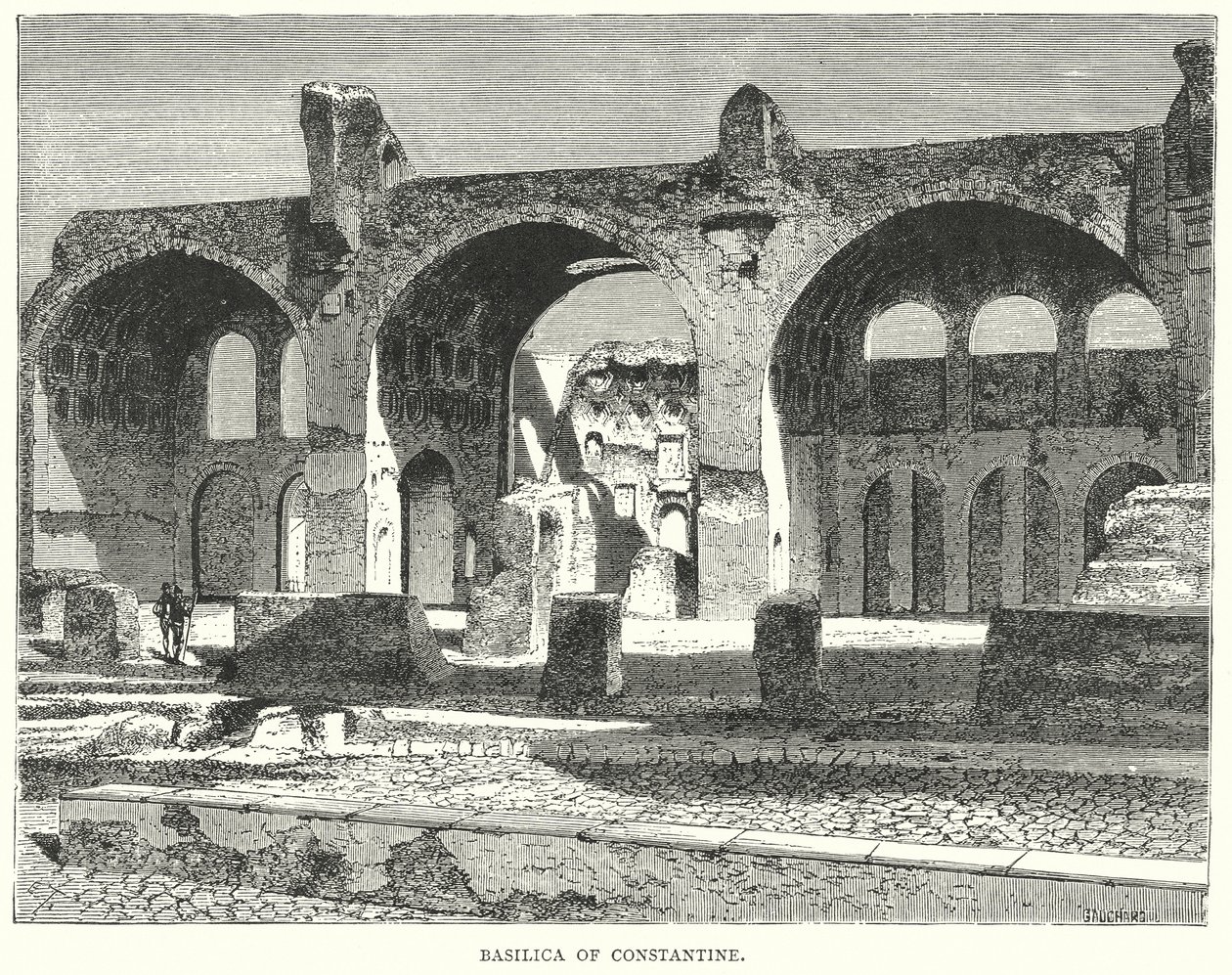 Basílica de Constantino (gravura) de European School