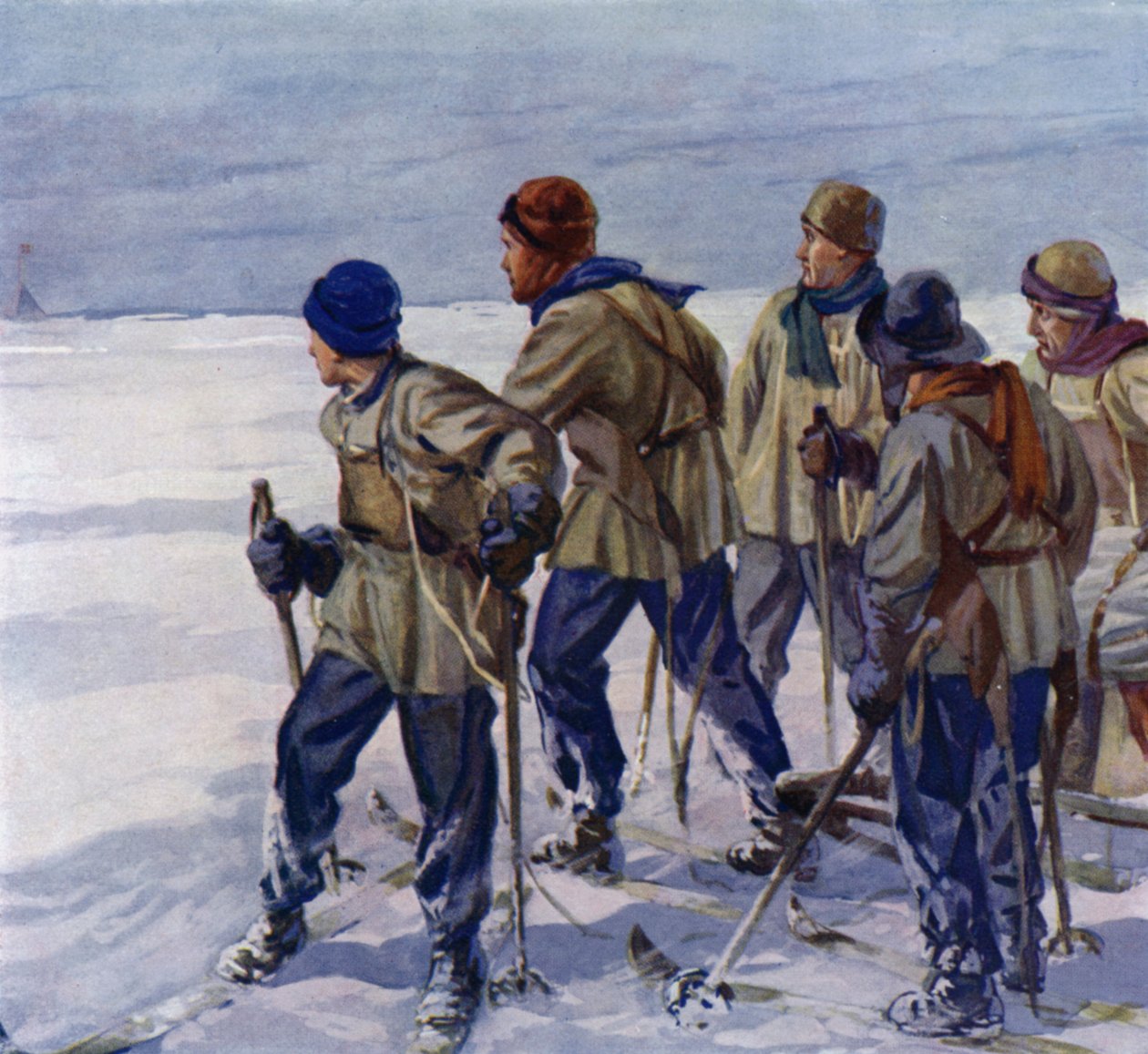O grupo do capitão Scott chega ao Pólo Sul demasiado tarde, descobrindo que Roald Amundsen os tinha ultrapassado no seu objetivo de European School