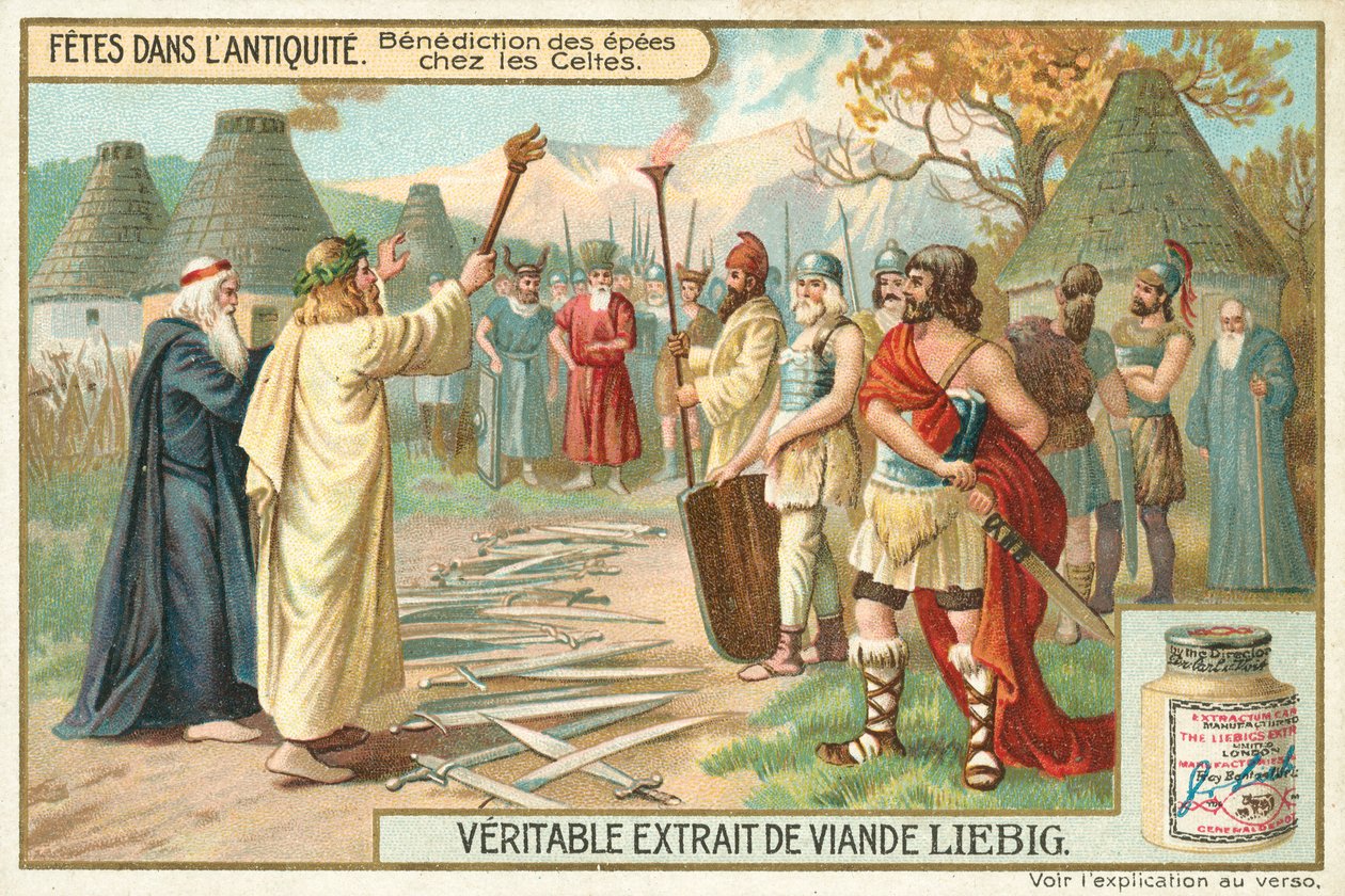 Celebrações da antiguidade (cromolitho) de European School
