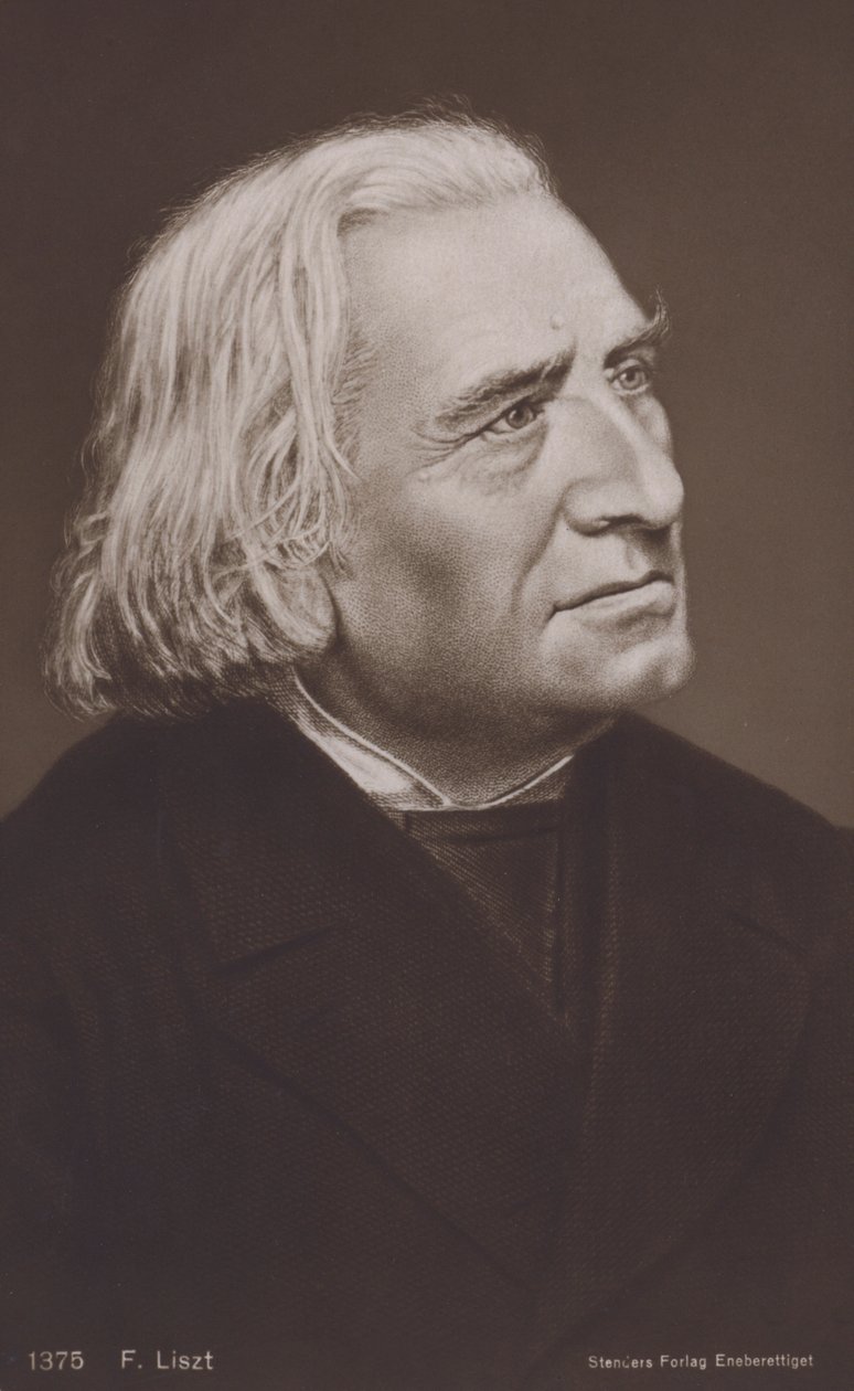 Franz Liszt, compositor húngaro (litografia) de European School