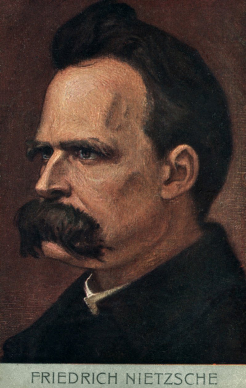 Friedrich Nietzsche (litografia a cores) de European School