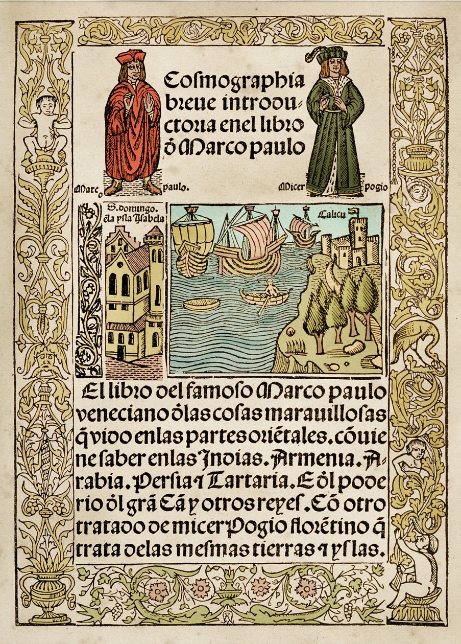 Frontispício da obra O Milhão de Marco Polo de European School