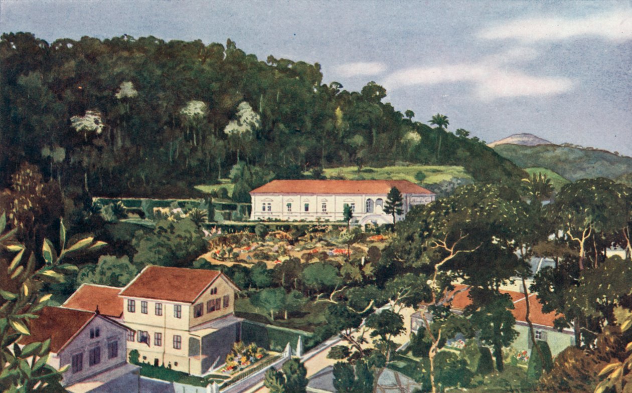 Legação de Sua Majestade Britânica, Petrópolis (litografia a cores) de European School