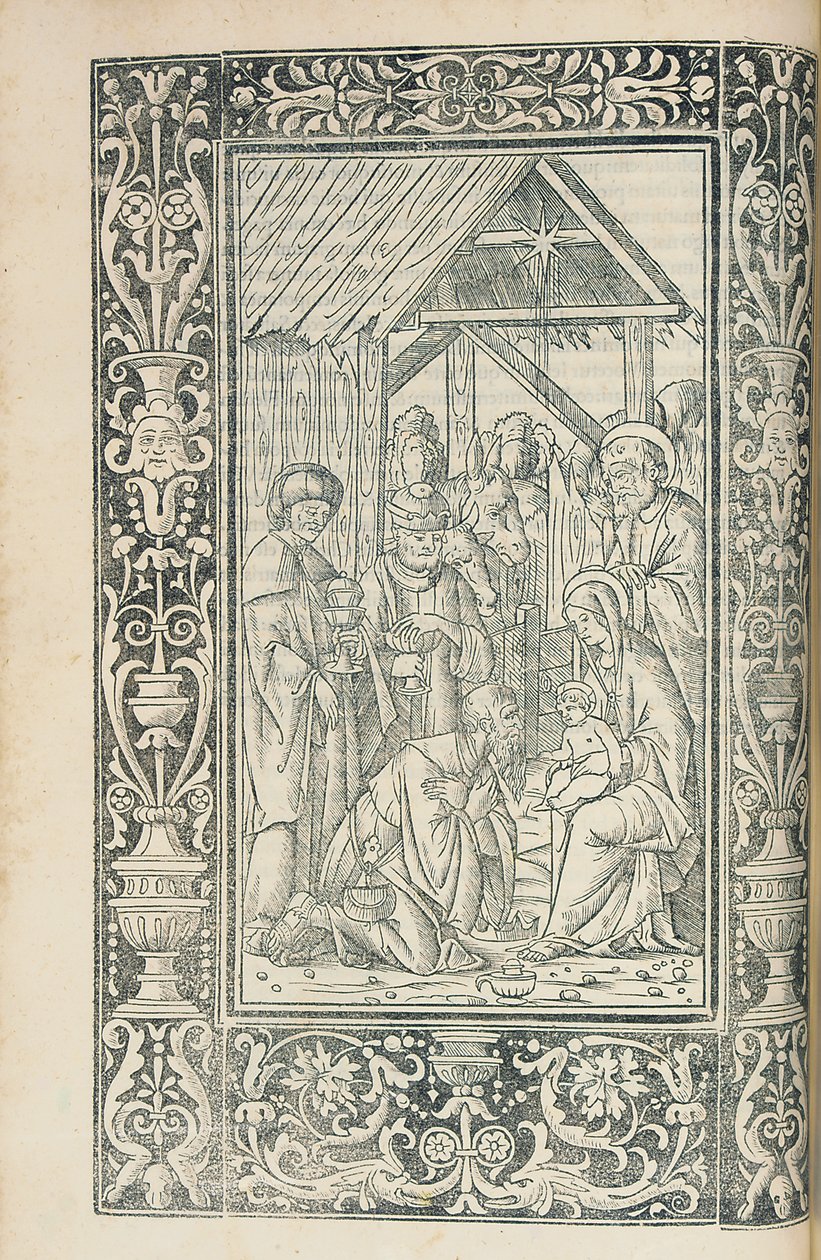 Ilustração do Decachordum Christian de Marcus Vigerius (1446-1516), Fano de European School