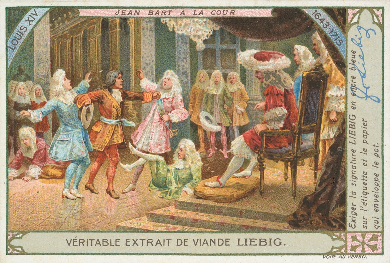Jean Bart, cartão Liebig, início do século XX (cromo) de European School