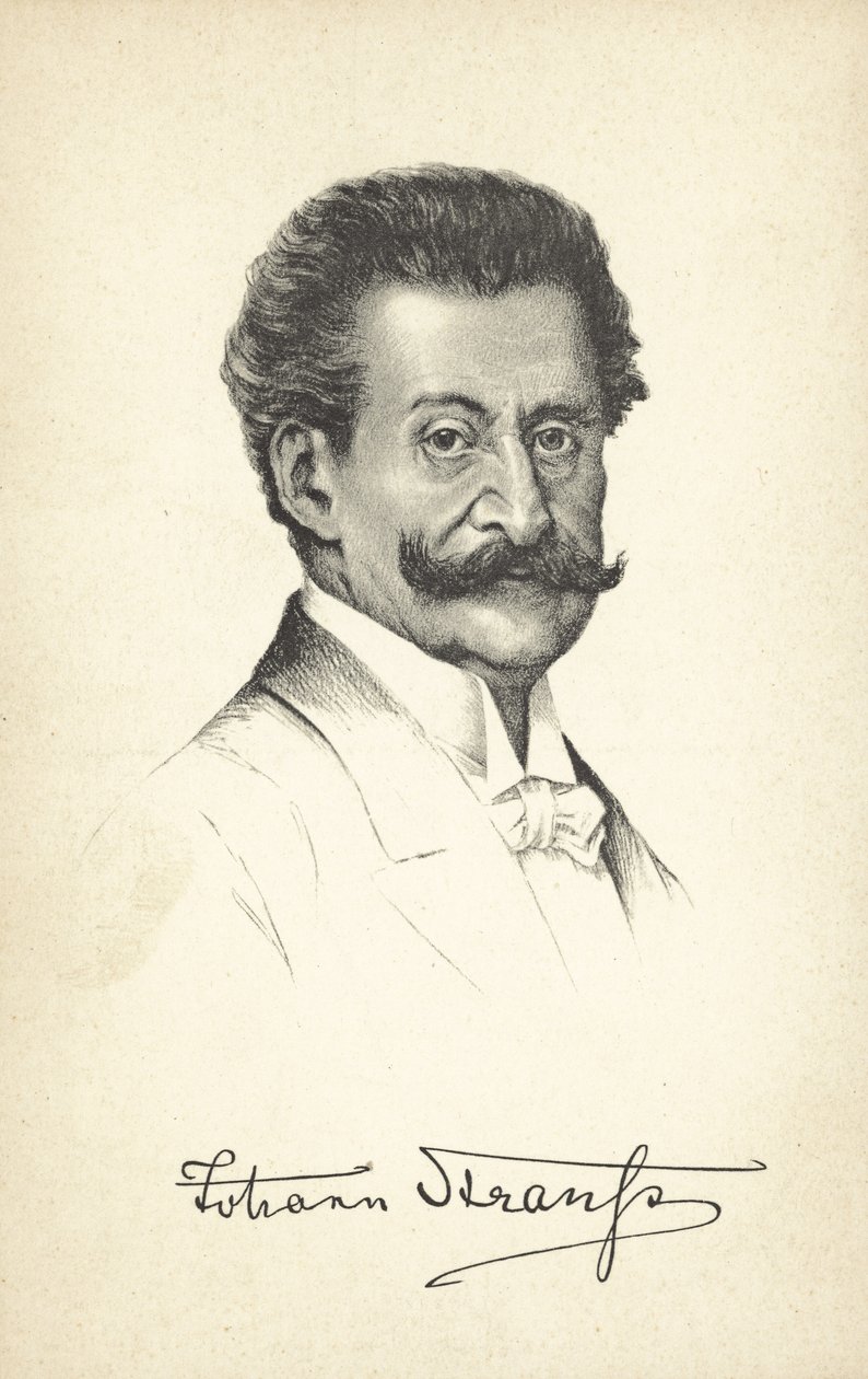 Johann Strauss, o Jovem (litografia) de European School