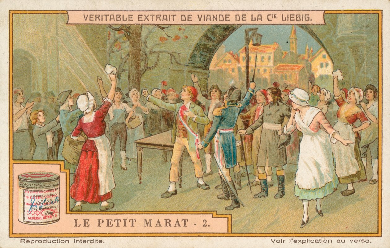 Le Petit Marat, cartão Liebig, início do século XX (cromo) de European School