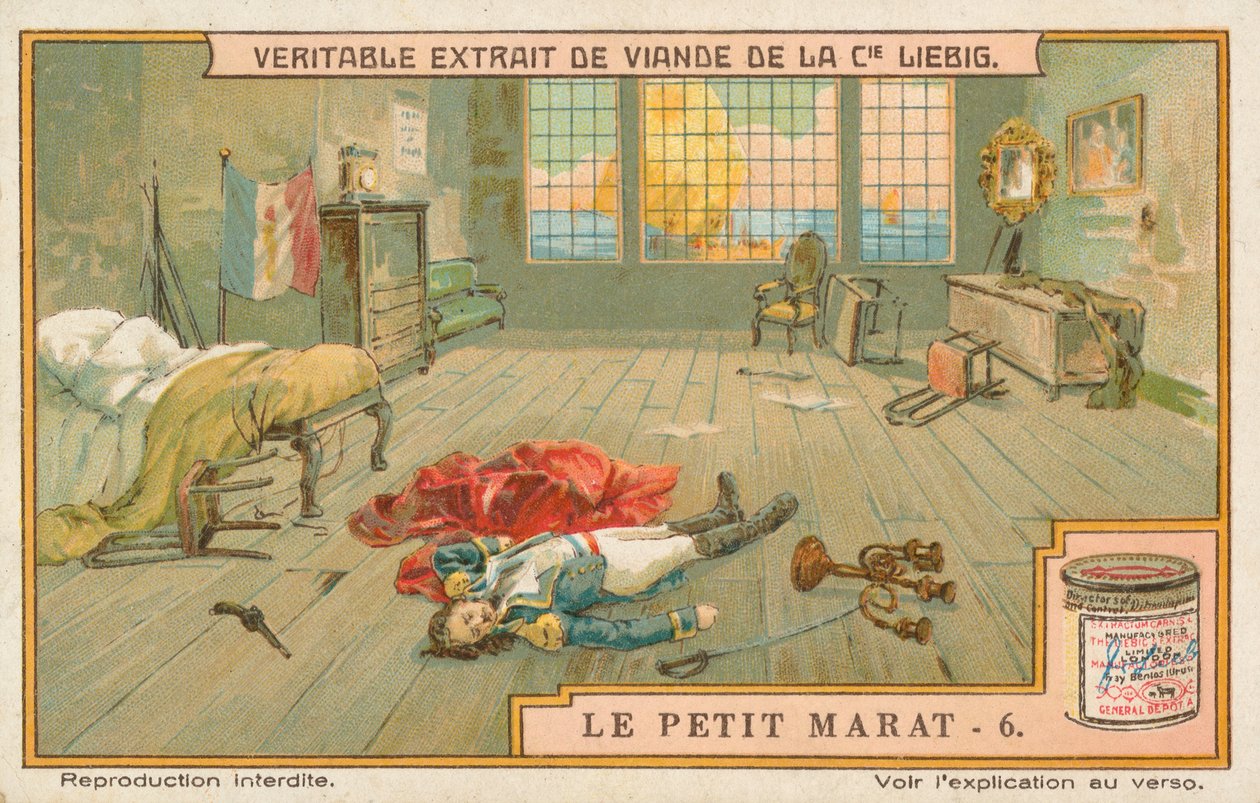 Le Petit Marat, cartão Liebig, início do século XX (cromo) de European School