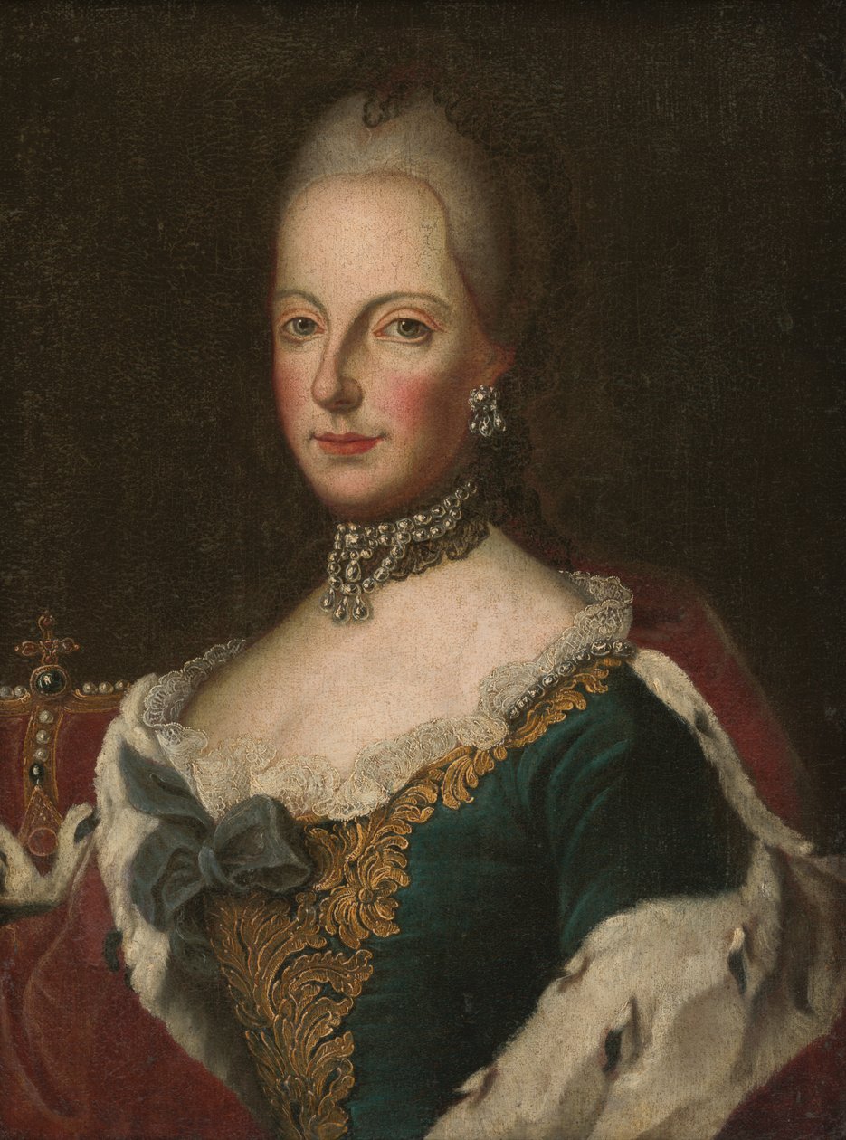 Maria Theresa, c.1750 (óleo sobre tela) de European School