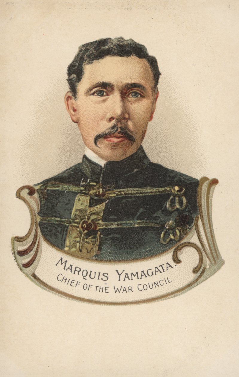Marquês Yamagata, Chefe do Conselho de Guerra (litografia a cores) de European School