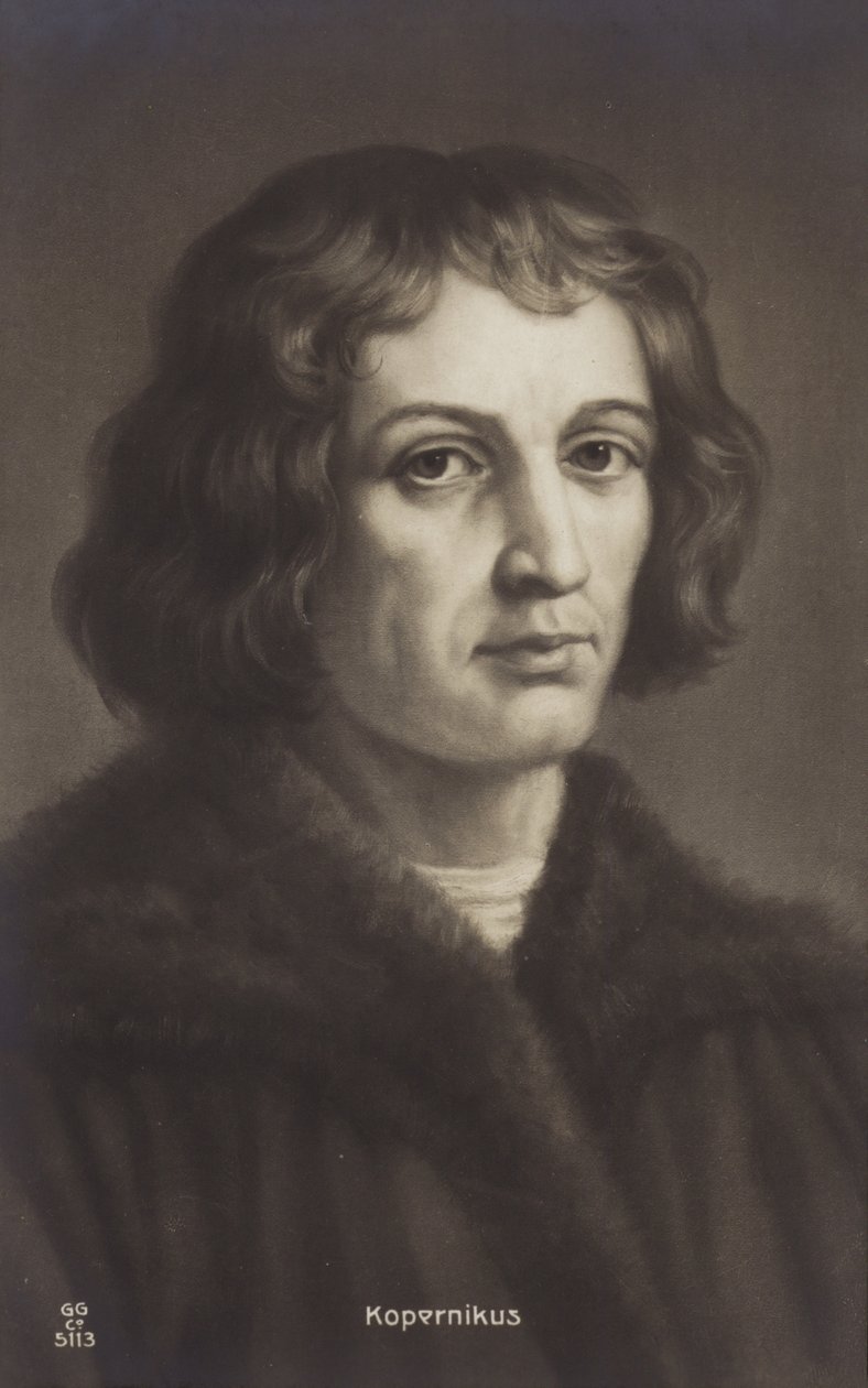 Nicolau Copérnico (1473-1543), astrónomo polaco (litografia) de European School