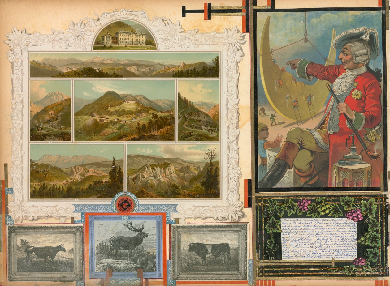Página do volume III do Sammelsurium (material impresso) de European School