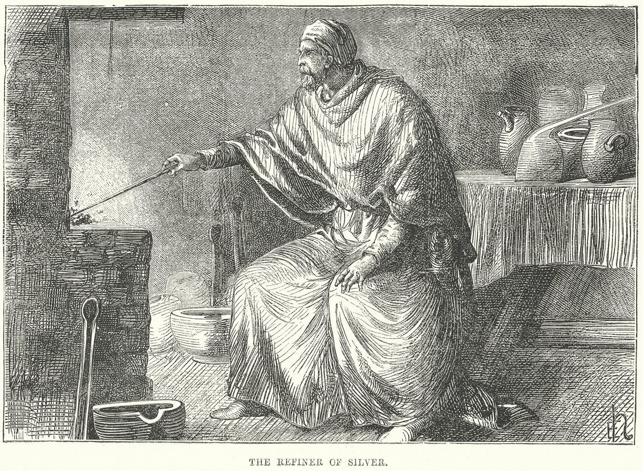 O refinador de prata (gravura) de European School