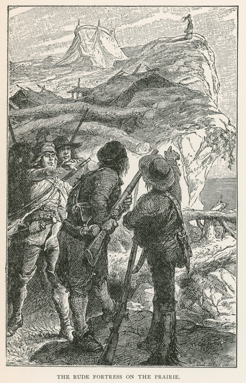 A Rude Fortaleza da Pradaria (gravura) de European School