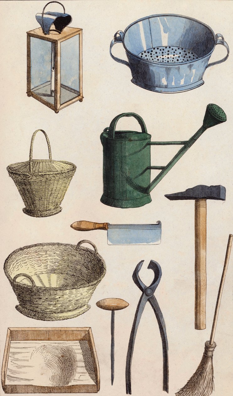 Ferramentas (litografia a cores) de European School