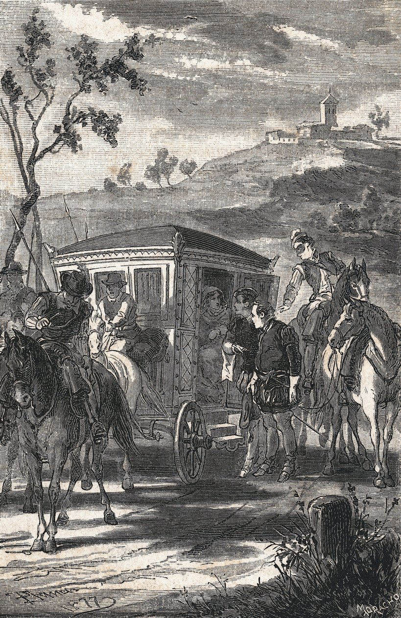 ilustração para El principe de los ingenios, Miguel de Cervantes Saavedra (O Príncipe de Wits, Miguel de Cervantes Saavedra) de Eusebio Planas