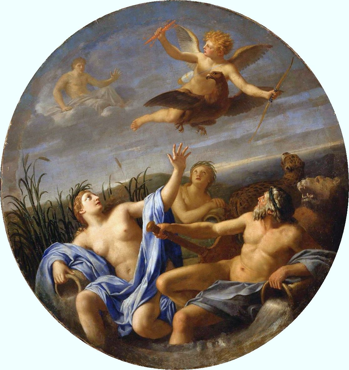 Vida de Cupido - Cupido Roubando o Trovão de Jupitern de Eustache Le Sueur