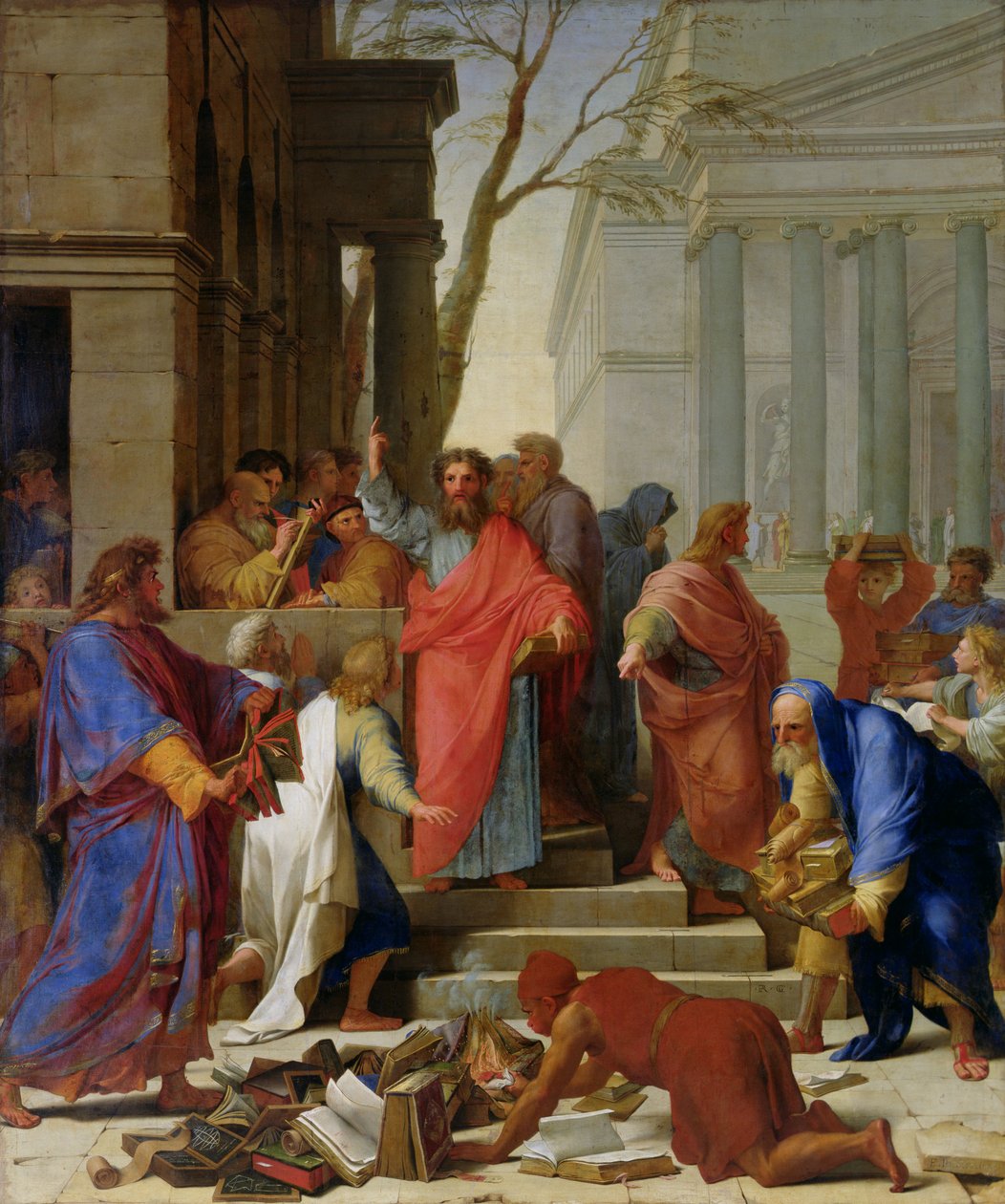 O Sermão de São Paulo em Éfeso, 1649 de Eustache Le Sueur