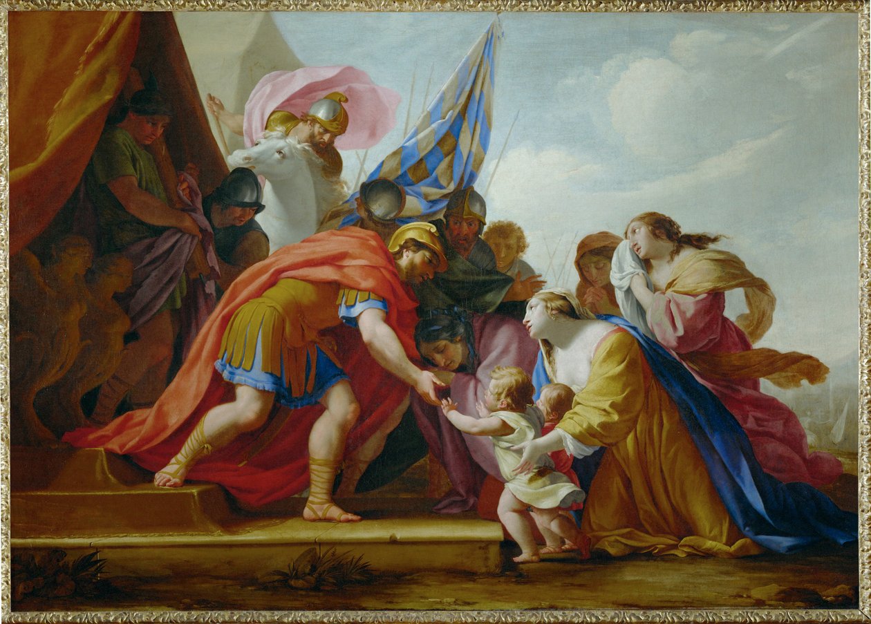 Volúmnia e Verturia perante Coriolano - Volúmnia e ... de Eustache (studio of) Le Sueur