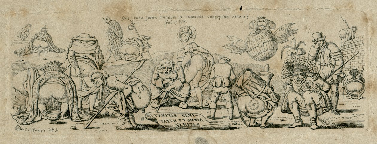 Vaidade das vaidades, tudo é vaidade, depois de 1800 de Eustache Hyacinthe Langlois