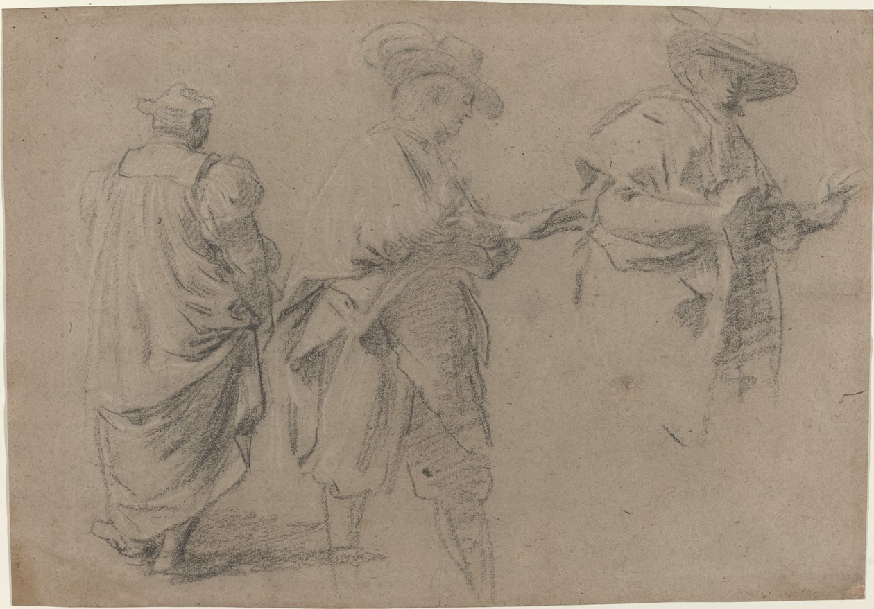 Um juiz e dois senhores advogados de Eustache Le Sueur