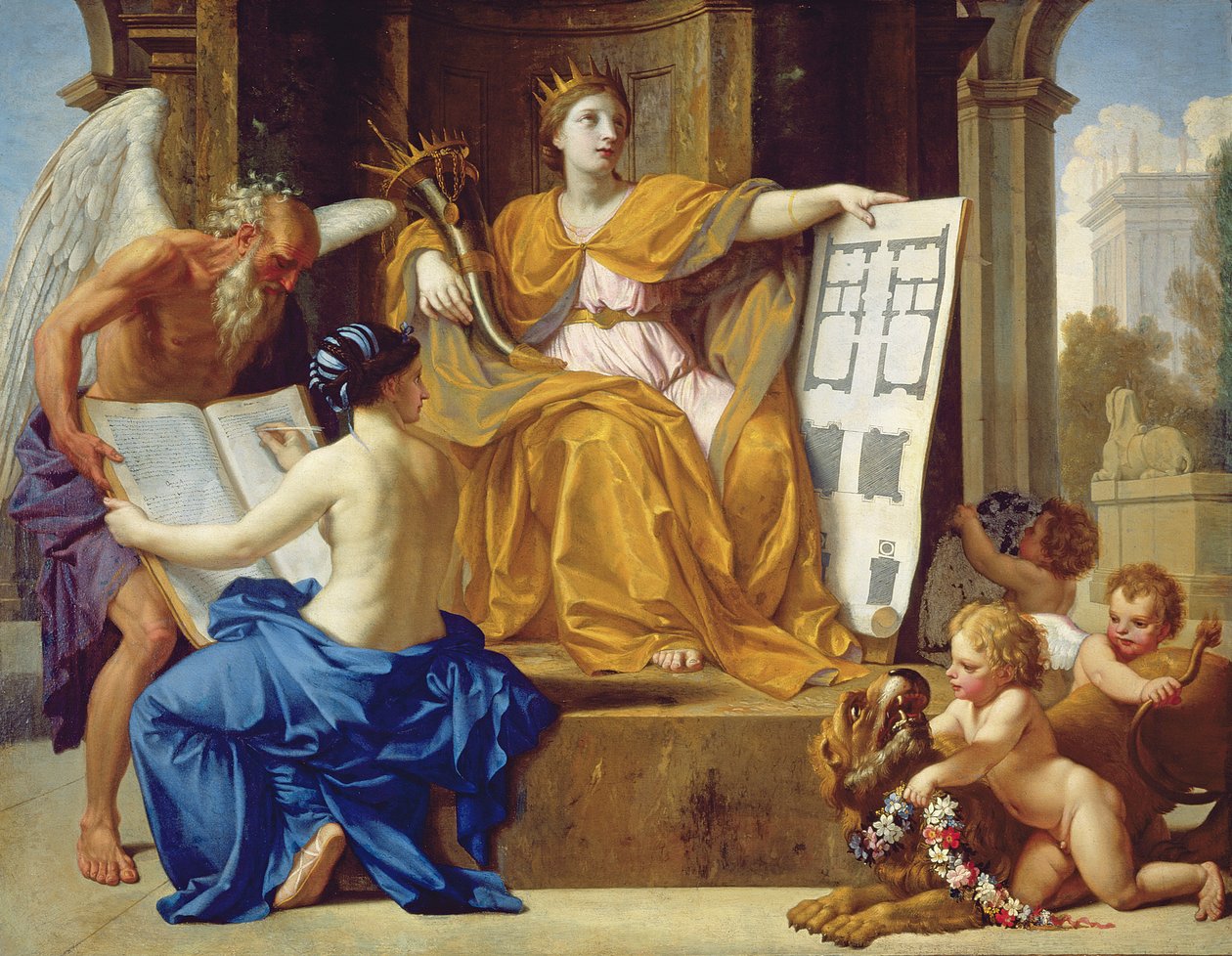 Uma alegoria da magnificência, c.1654 de Eustache Le Sueur