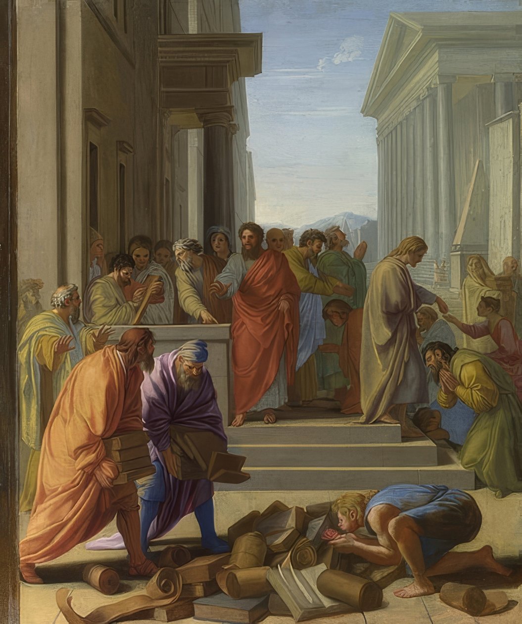 O apóstolo Paulo prega em Éfeso. 1649 de Eustache Le Sueur