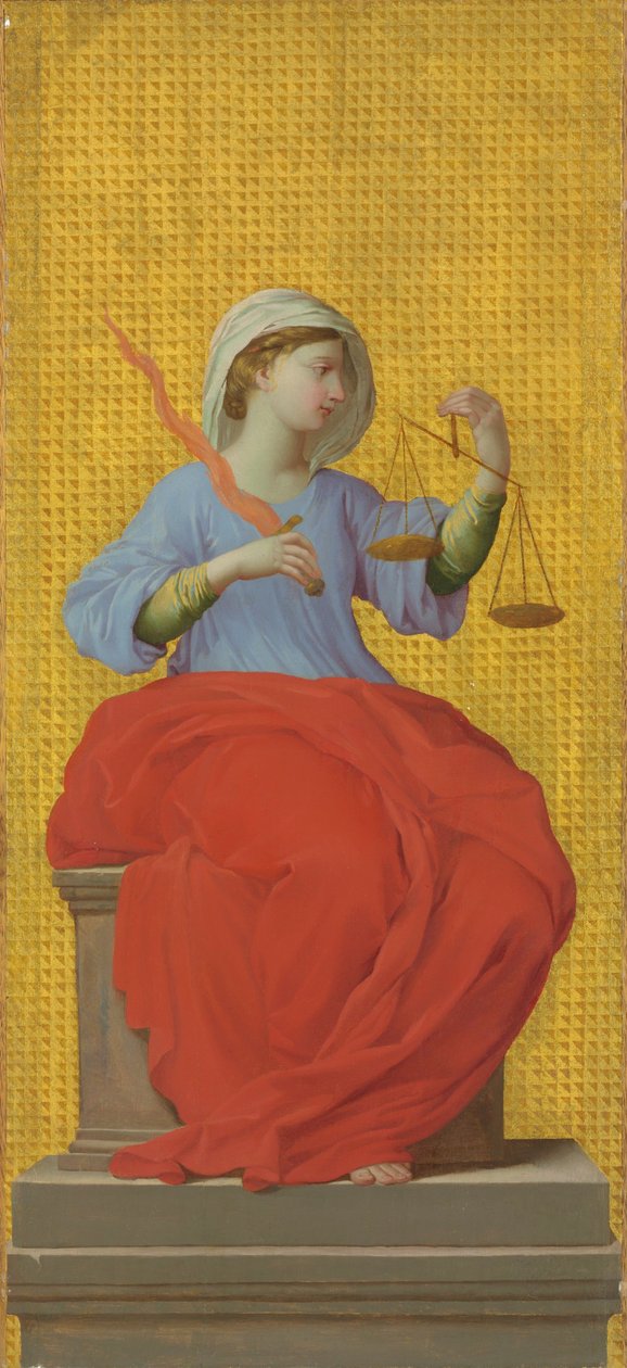 Francês:  La Justice Justiça de Eustache Le Sueur