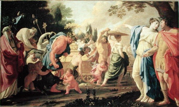 Polífilo no Triunfo de Baco, 1637-38 de Eustache Le Sueur