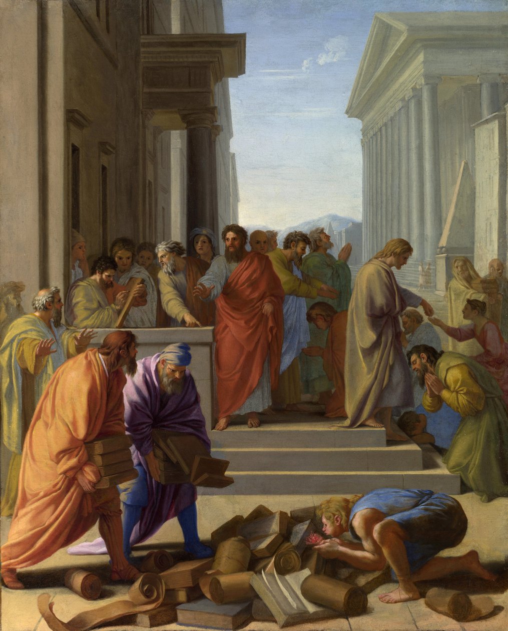 São Paulo pregando em Éfeso de Eustache Le Sueur